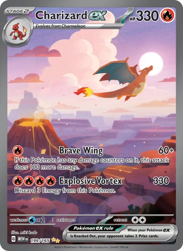 Charizard ex 199/165 · Pokémon 151
